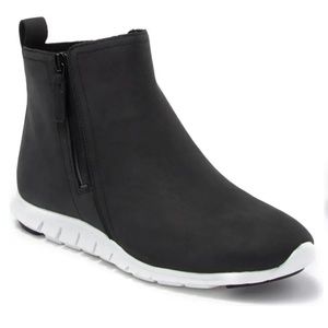 Cole Haan Black Zerogrand Side Zip Ankle Boots